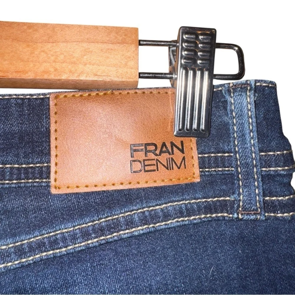 FRAN DENIM April Super High Rise Skinny Jeans Dark Wash Lifters’ Size 27 - Picture 7 of 14